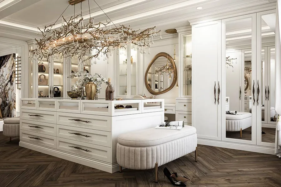 New home interior with open living space and contemporary finishes